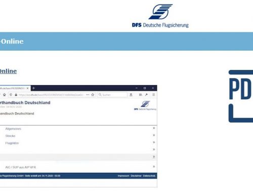 DFS stellt das deutsche Luftfahrerhandbuch (teilweise) Online